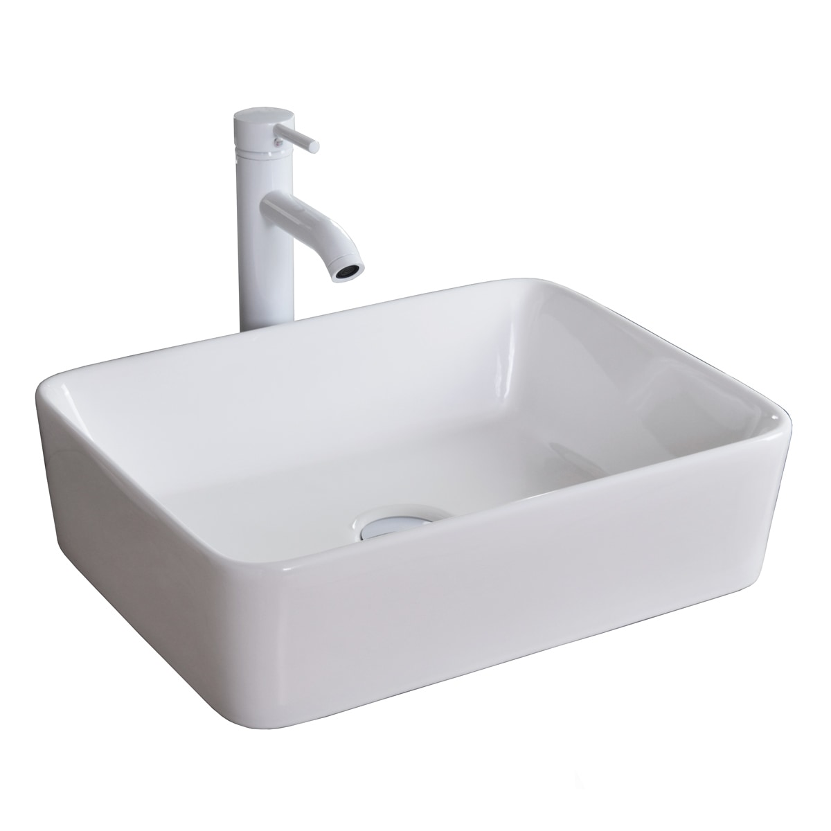 Paquete con Lavabo Llave Blanca y Desagües Esatto Borde B $2,561