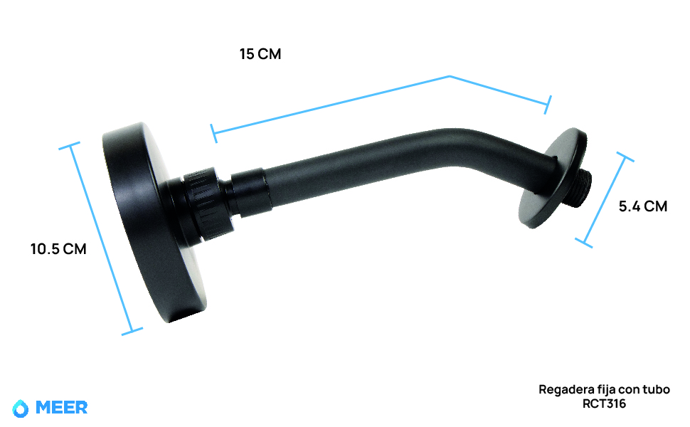 Foto 5 | Regadera para Baño Meer-cnx con Tubo de 15 cm y Chapetón