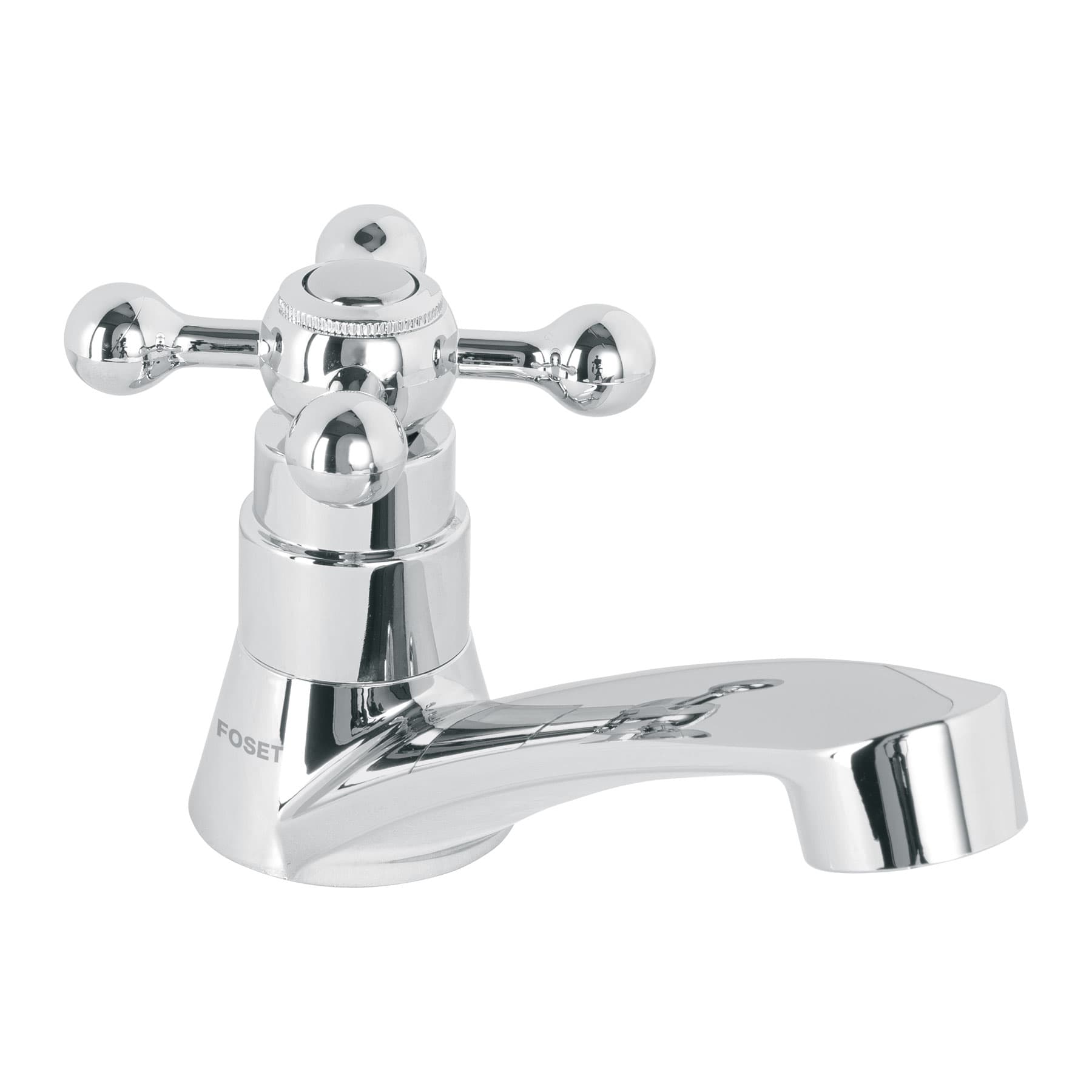 Llave Individual Para Lavabo, Abs, Maneral Cruceta, Foset