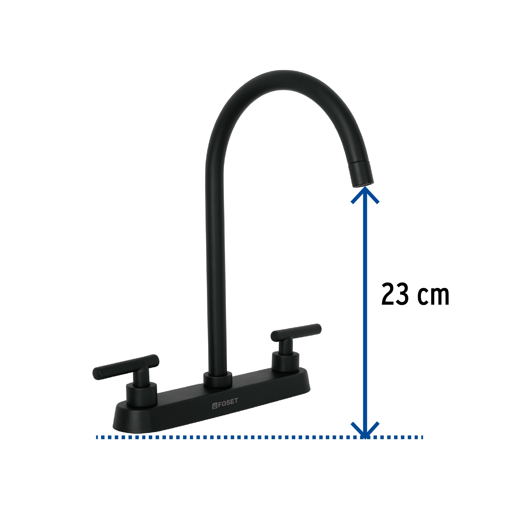 Foto 4 pulgar | Mezcladora para Fregadero 8" Truper Foset Negro