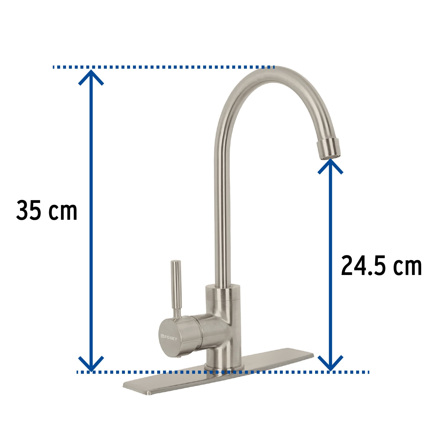 Foto 4 pulgar | Monomando para Fregadero Foset