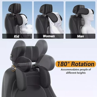 Foto 3 | Reposacabeza De Asiento Auto Cojín De Almohada Para Cuello Eo Safe Imports Esi-14376 Negro