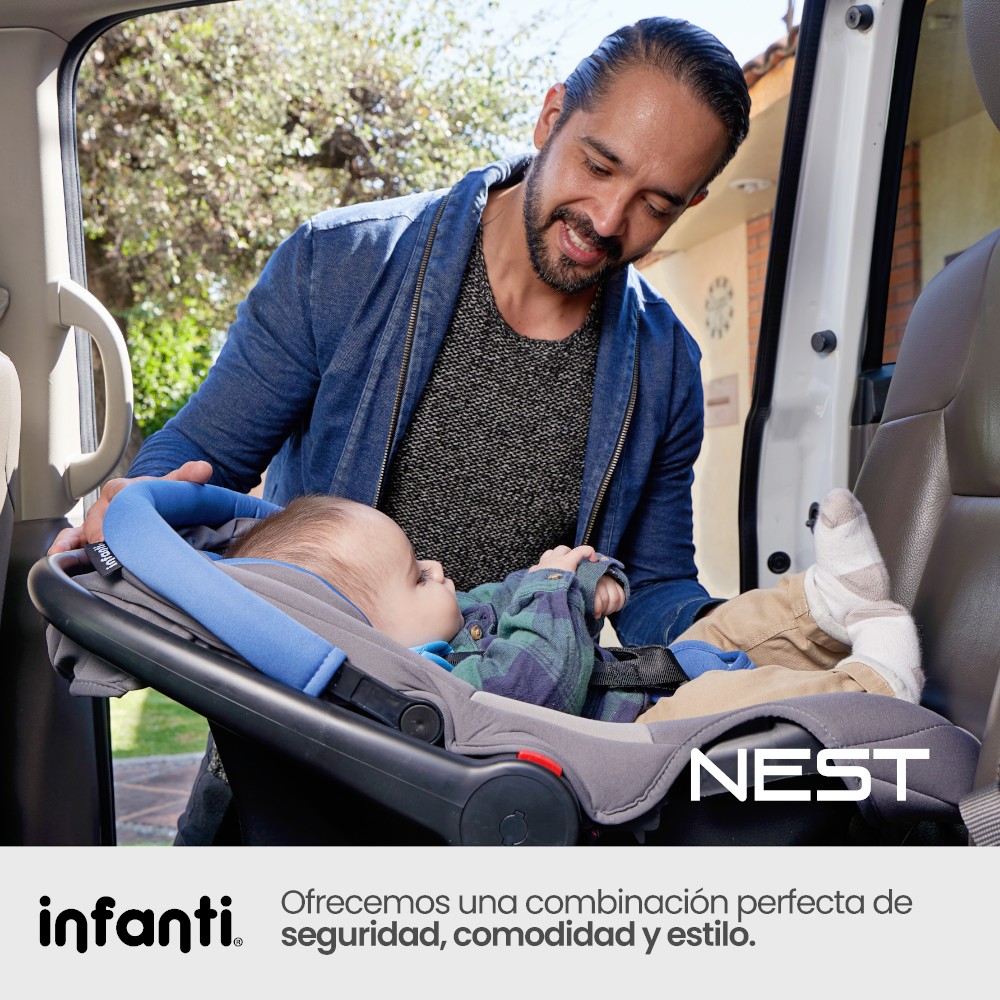 Foto 7 pulgar | Autoasiento Infanti Nest Grupo 0 Hasta 13 Kg Color Azul