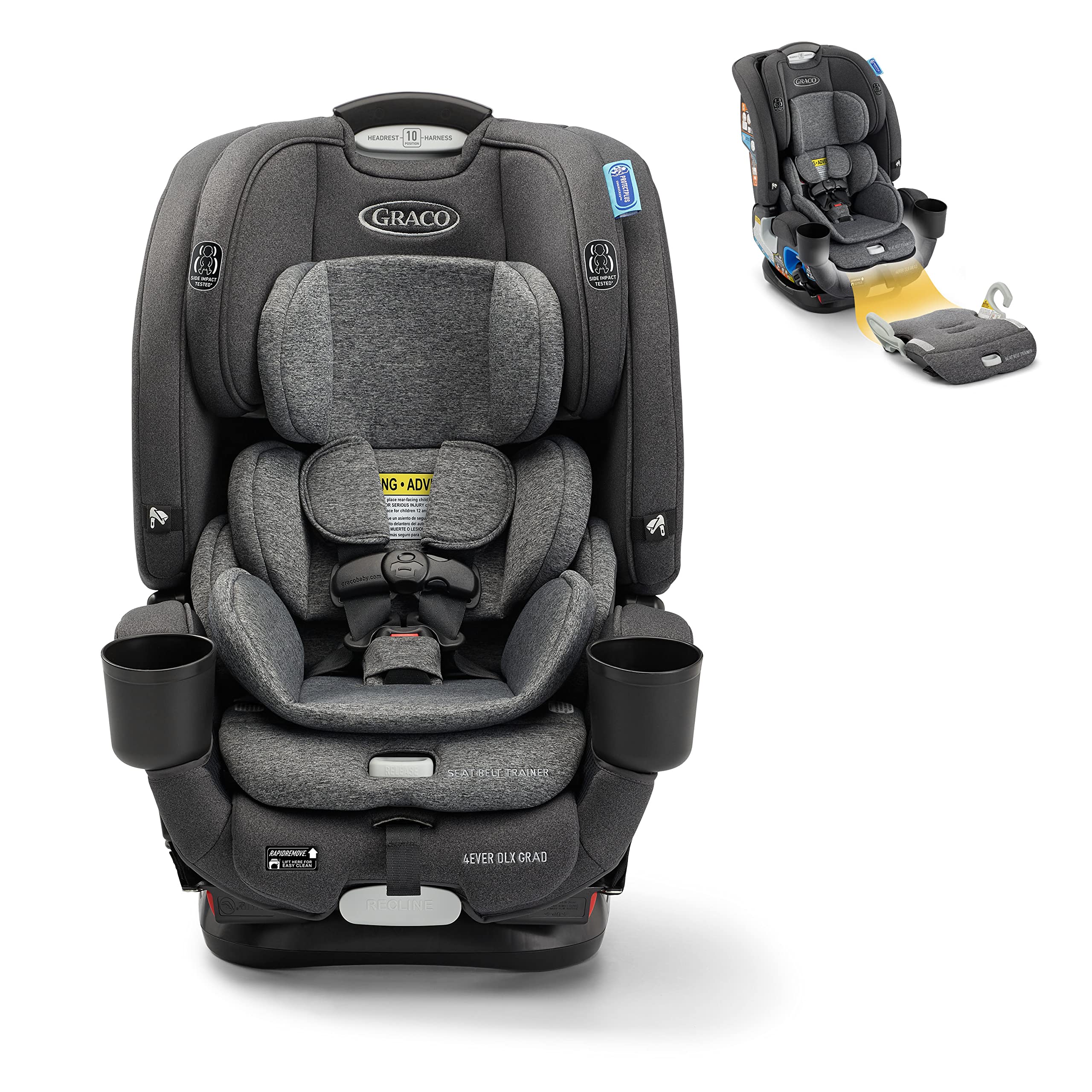 Foto 2 pulgar | Asiento de Coche Graco 4ever Dlx Grad 5 en 1 Harrison con Portavasos - Venta Internacional