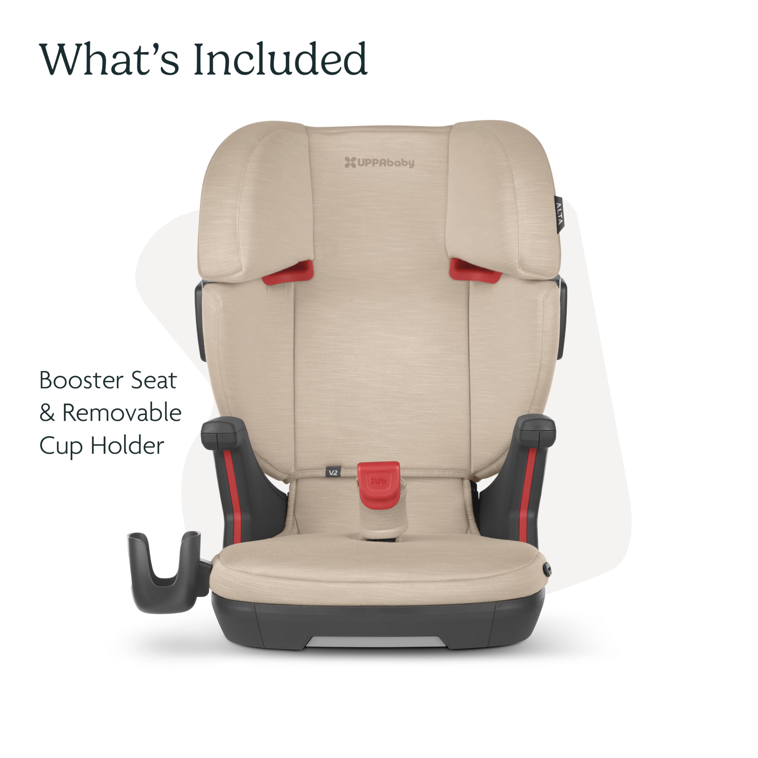 Foto 3 pulgar | Asiento Elevador Con Respaldo Alto Uppababy Alta V2 Kavener Almond - Venta Internacional.