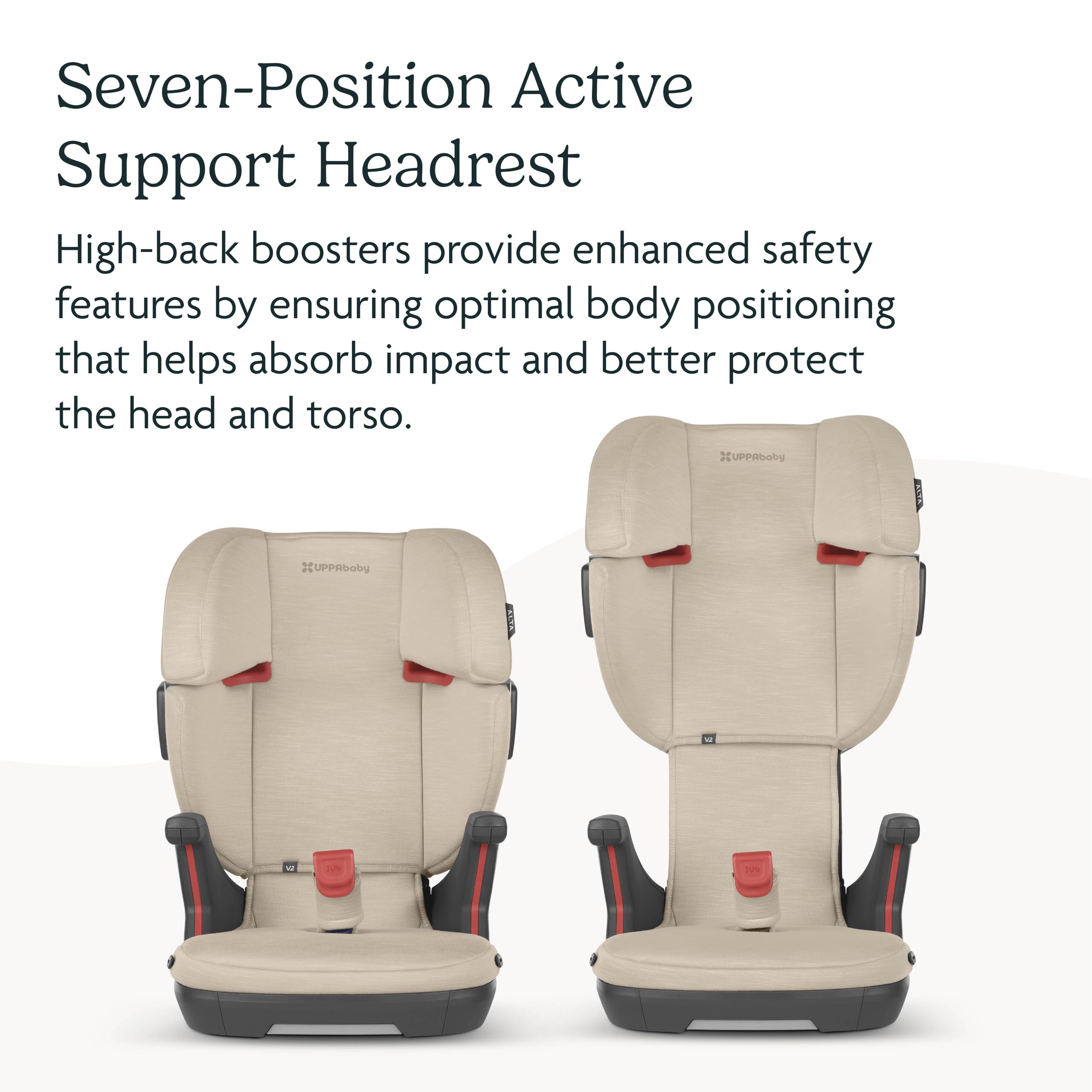 Foto 5 pulgar | Asiento Elevador Con Respaldo Alto Uppababy Alta V2 Kavener Almond - Venta Internacional.