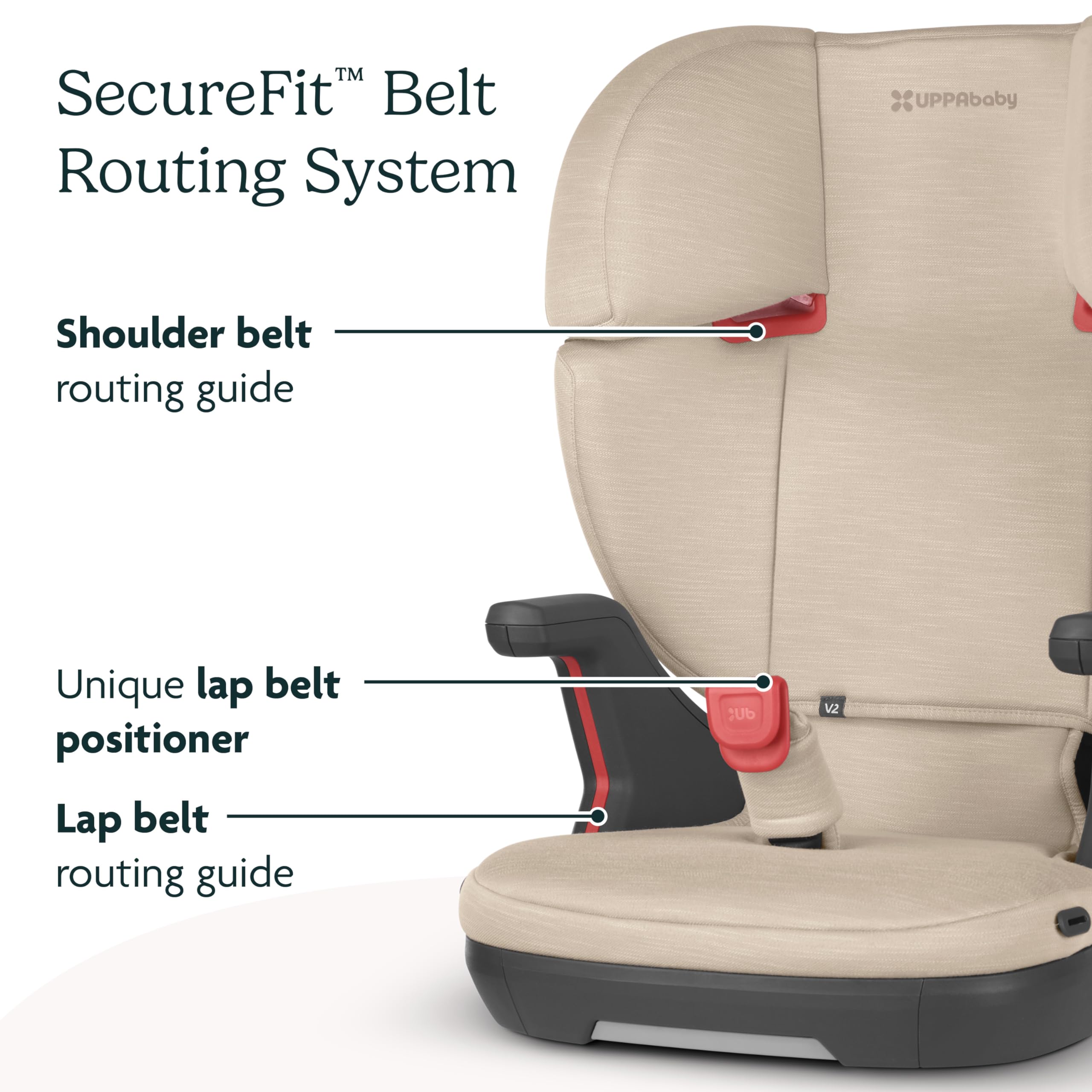 Foto 6 pulgar | Asiento Elevador Con Respaldo Alto Uppababy Alta V2 Kavener Almond - Venta Internacional.