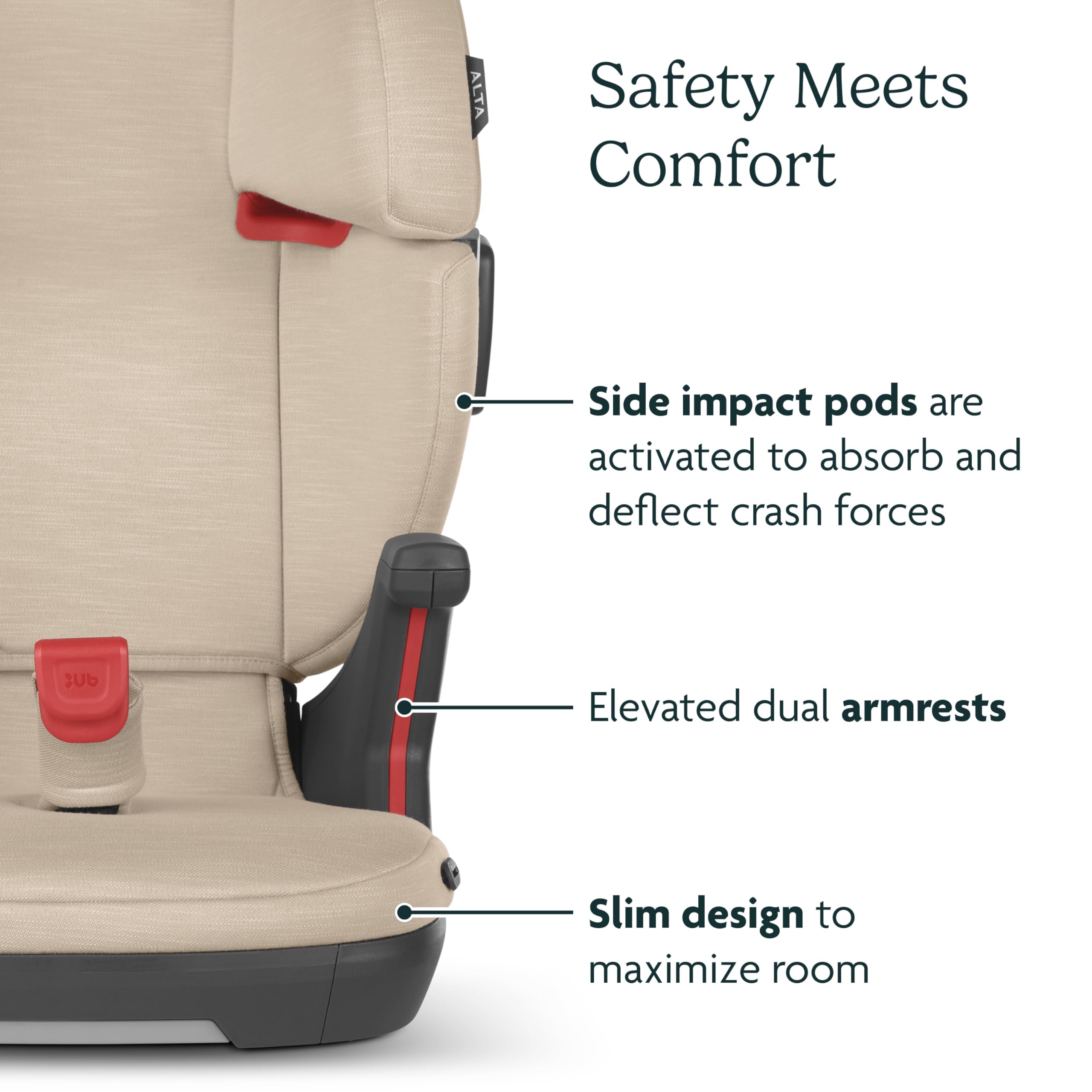 Foto 7 pulgar | Asiento Elevador Con Respaldo Alto Uppababy Alta V2 Kavener Almond - Venta Internacional.