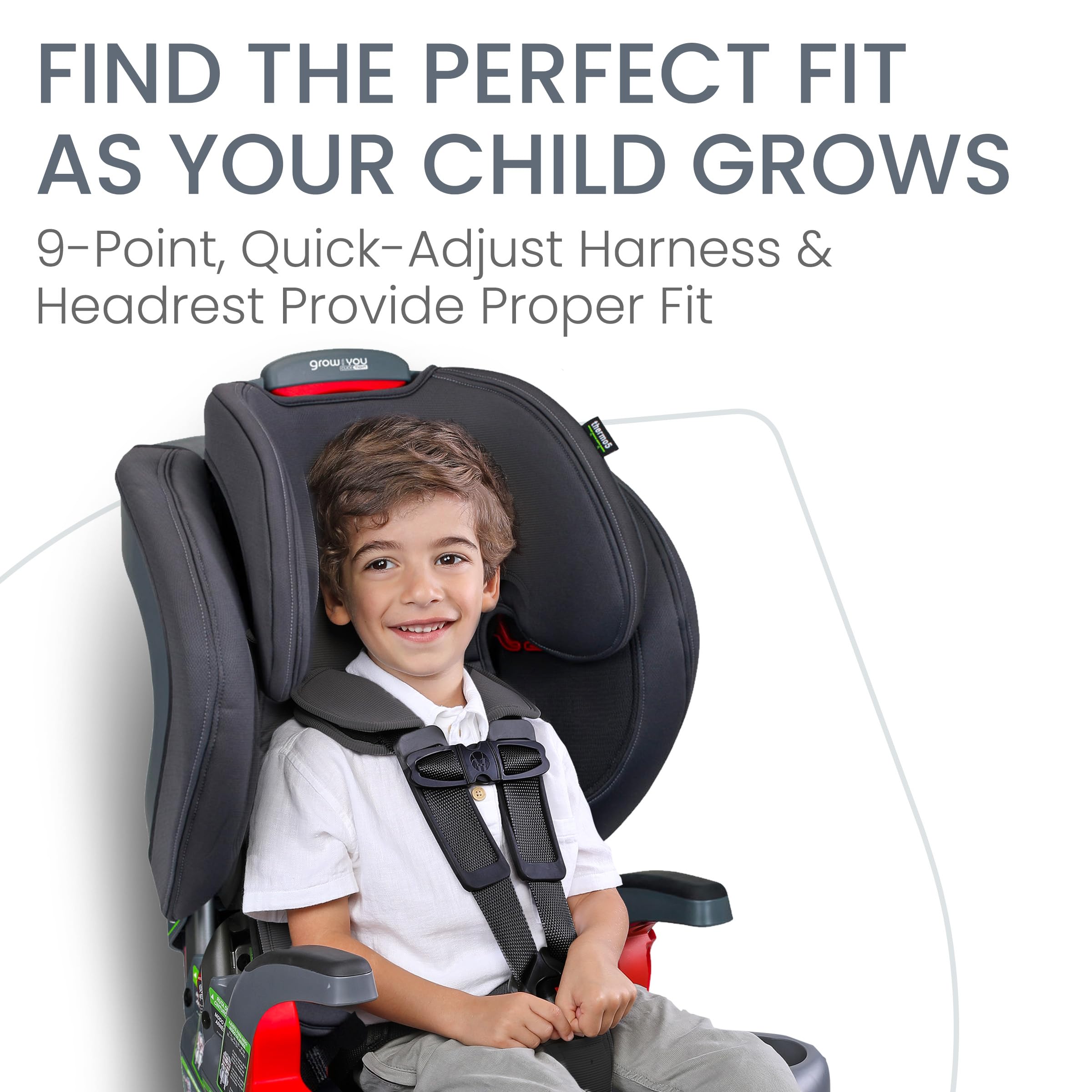 Foto 8 pulgar | Asiento De Coche Britax Grow With You Clicktight Harness-2-booster - Venta Internacional.