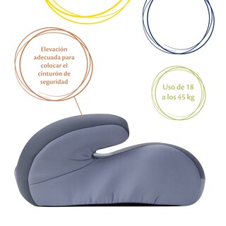 Foto 3 | Asiento De Coche Elevador Cosco Con La Parte Superior, Sin Respaldo, 18-45 Kg Organic Waves - Venta Internacional.