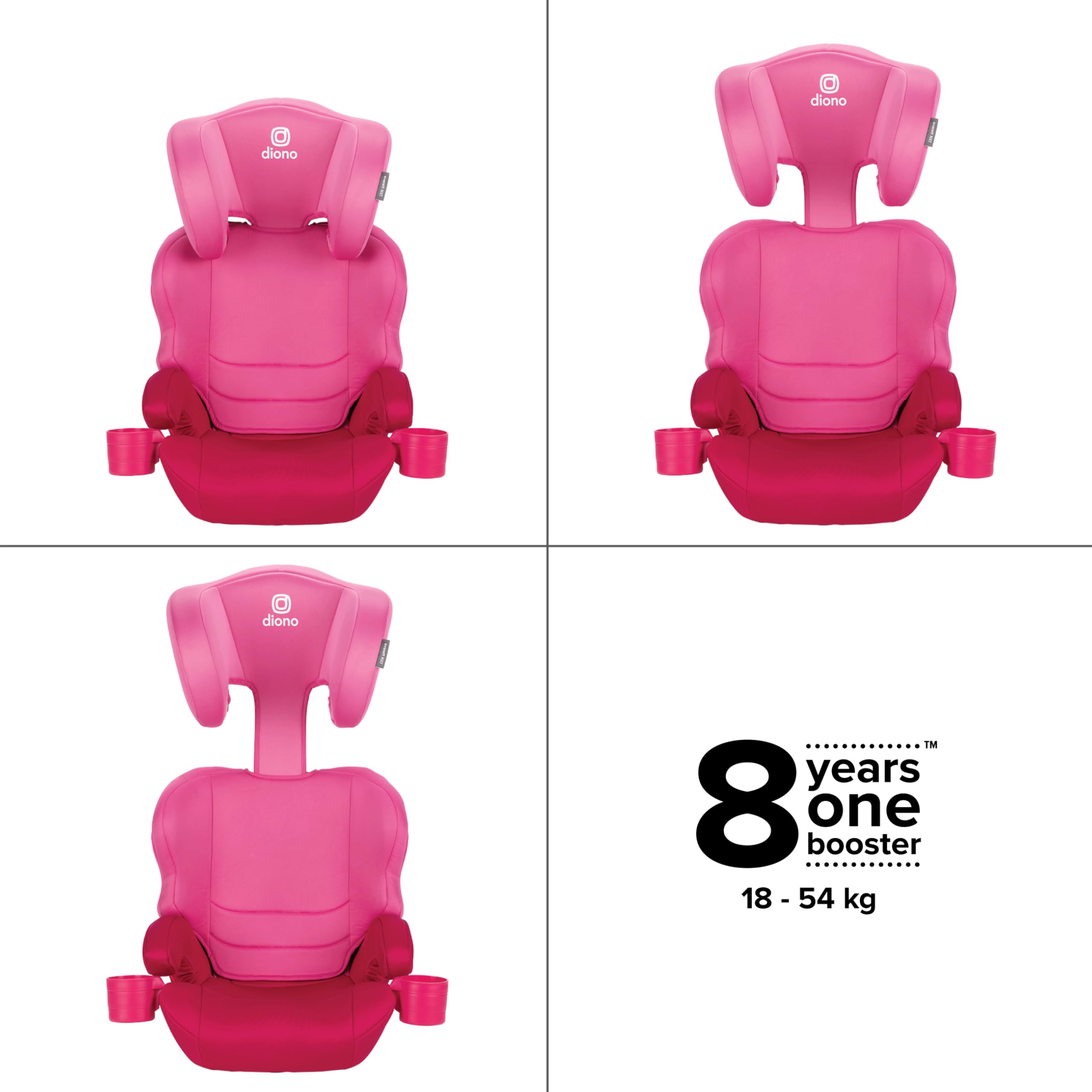 Foto 3 pulgar | Porta Bebé Diono Rosa para Auto-Venta Internacional