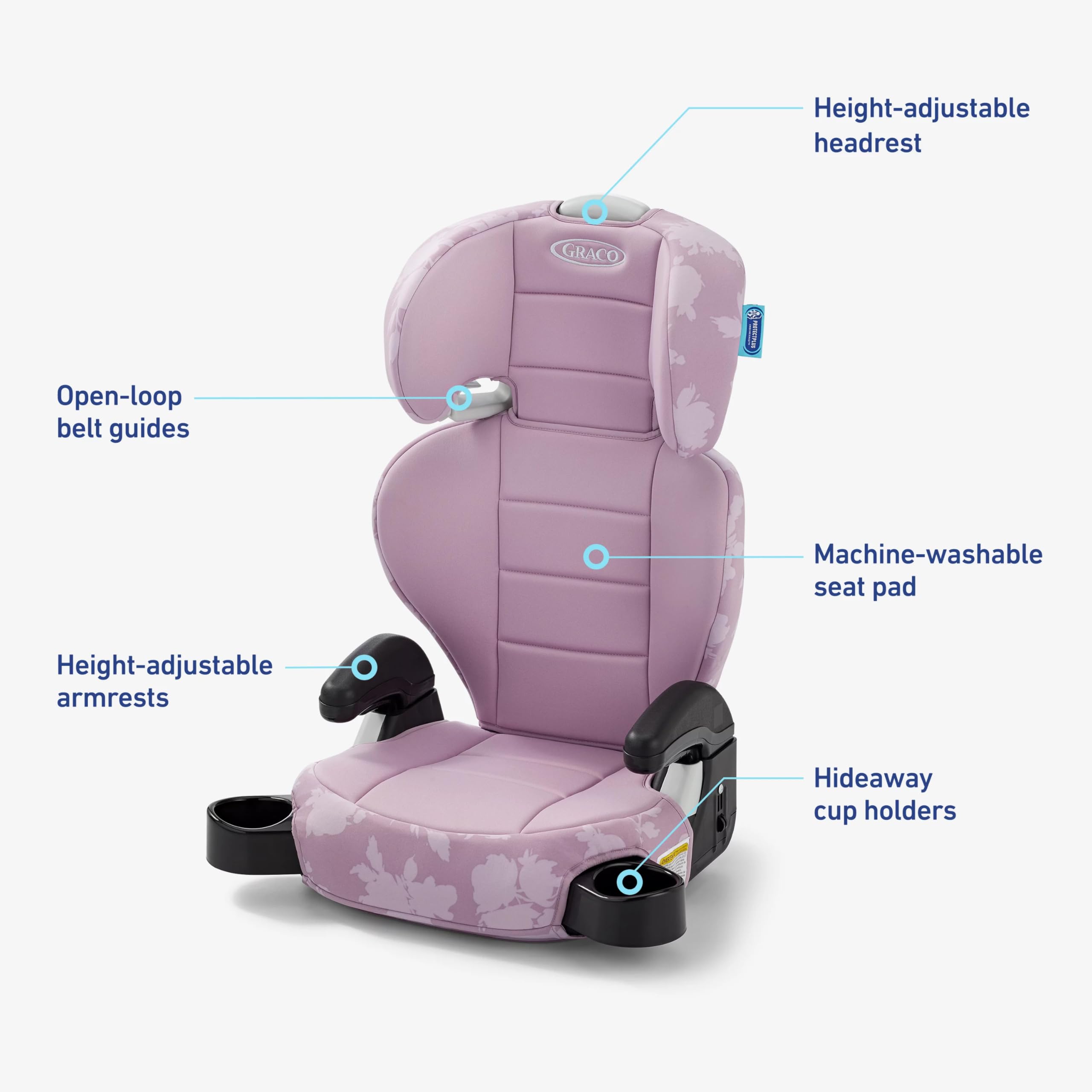 Foto 7 pulgar | Asiento Elevador Graco Turbobooster 2.0 Highback Lilac Mod - Venta Internacional.