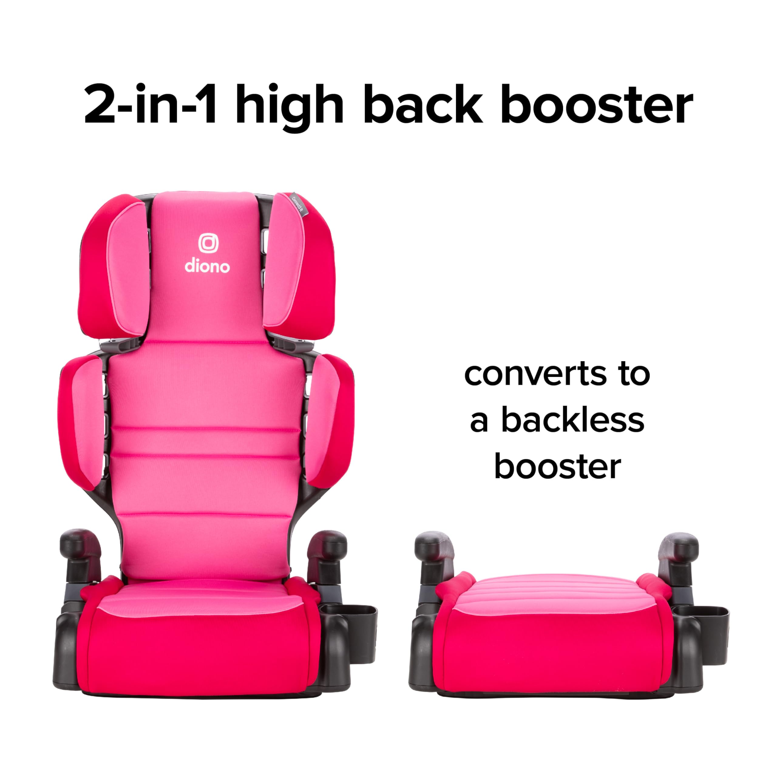 Foto 8 pulgar | Algodón De Azúcar Rosa High Back Booster Diono Connect3 R - Venta Internacional.