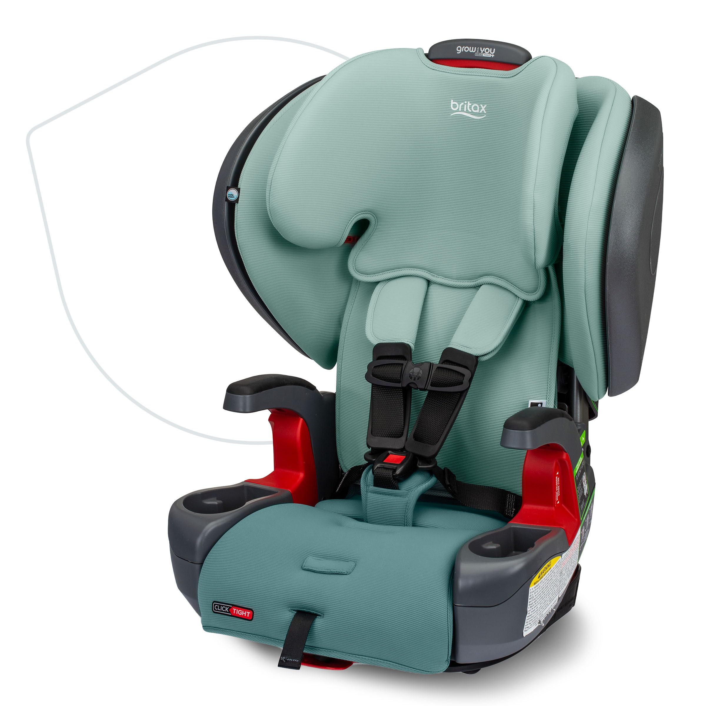 Foto 2 pulgar | Asiento De Coche Britax Grow With You Clicktight Plus Green Ombre - Venta Internacional.