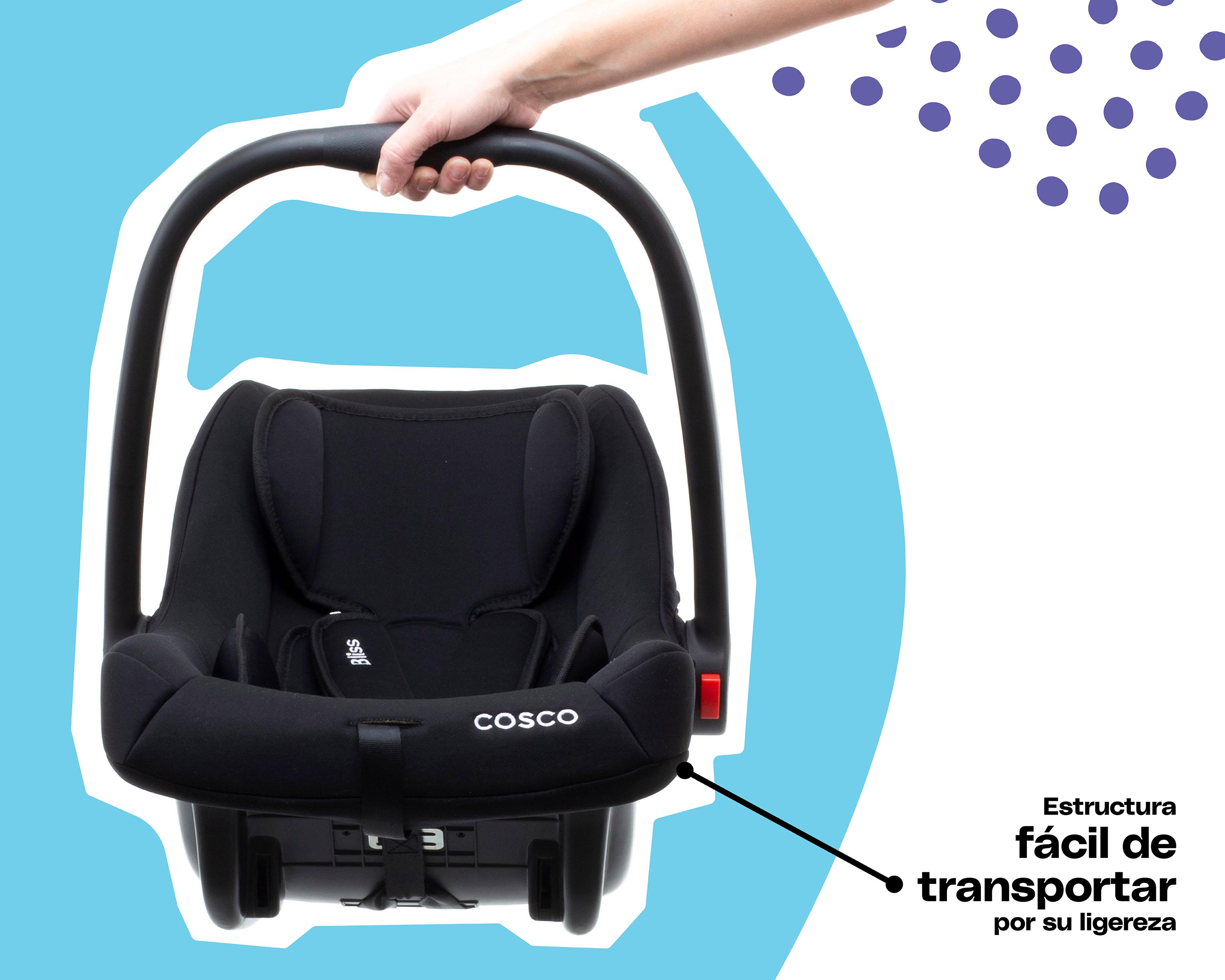 Foto 7 pulgar | Cosco Autoasiento Portabebé Bliss