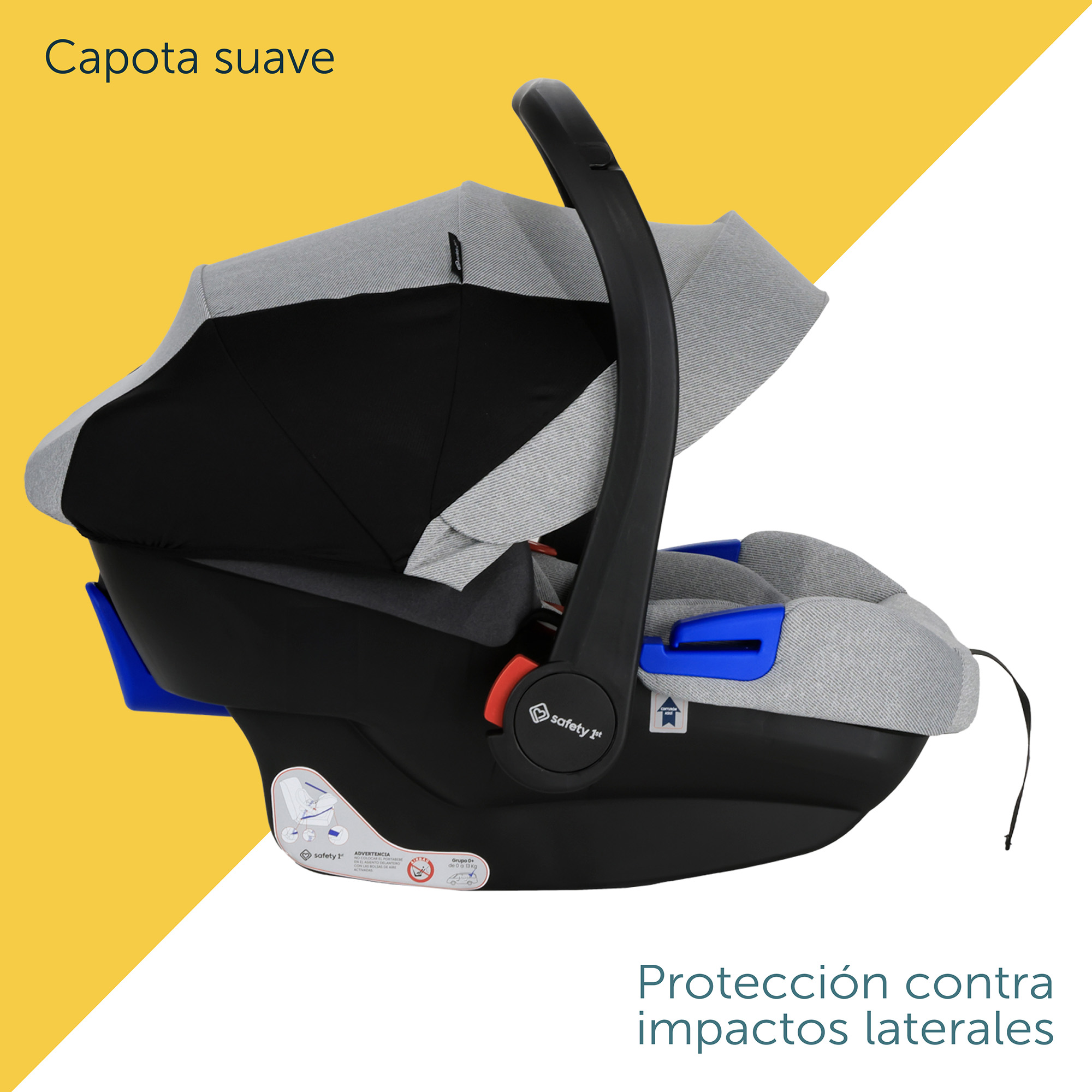 Foto 5 pulgar | Safety 1st Autoasiento Portabebé One Safe Gris
