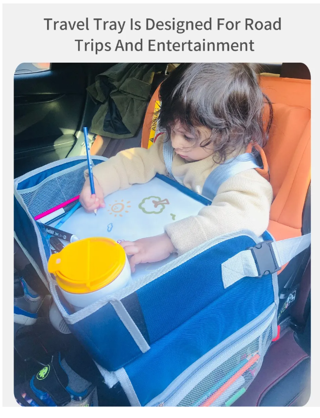 Foto 3 pulgar | Mesa Multifuncional Para Coche Con Bandeja De Viaje Niños