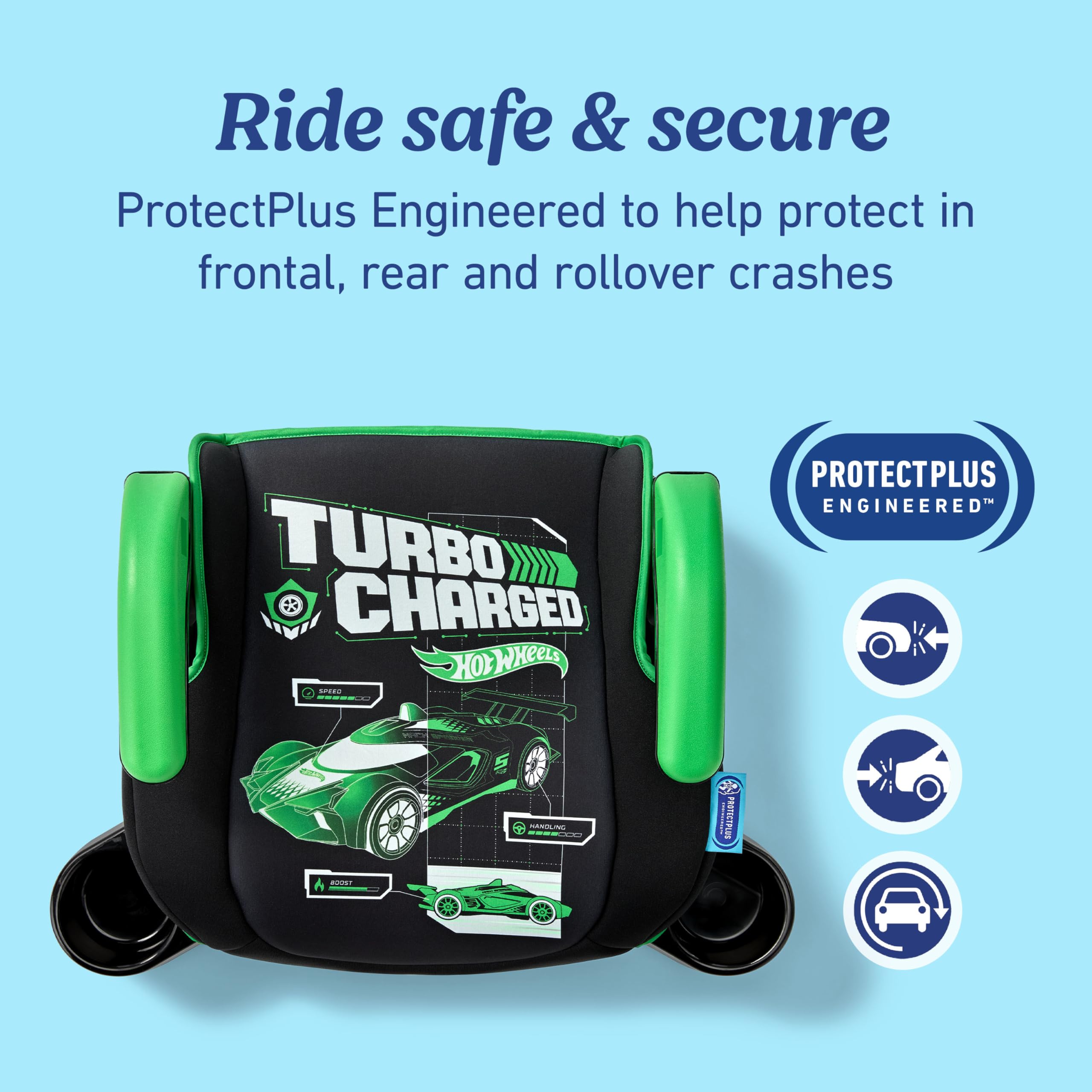 Foto 6 | Asiento De Coche Con Refuerzo Sin Respaldo Graco Turbobooster 2.0 Hot Wheels - Venta Internacional.