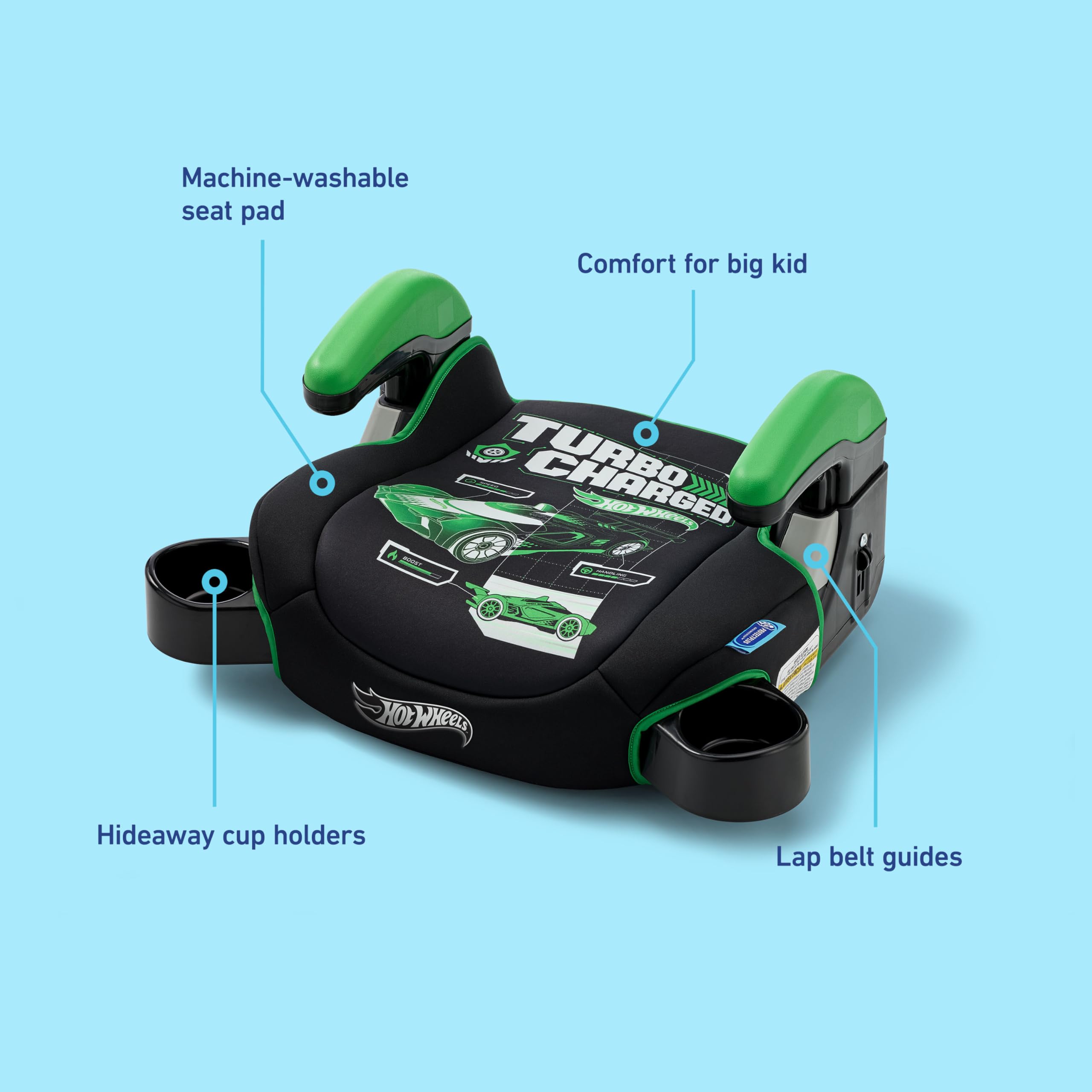 Foto 7 | Asiento De Coche Con Refuerzo Sin Respaldo Graco Turbobooster 2.0 Hot Wheels - Venta Internacional.