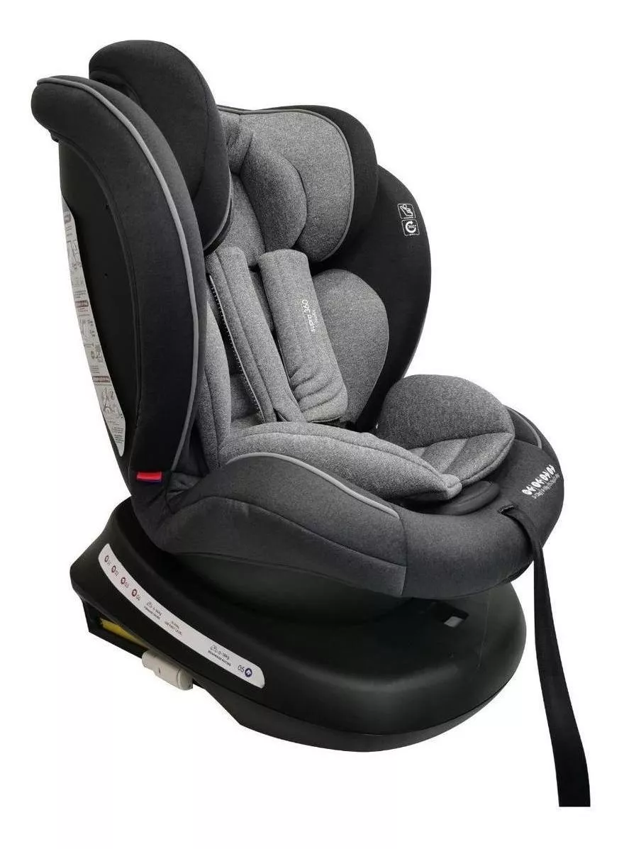 Foto 4 pulgar | Autoasiento Prinsel Supra 360° Gris