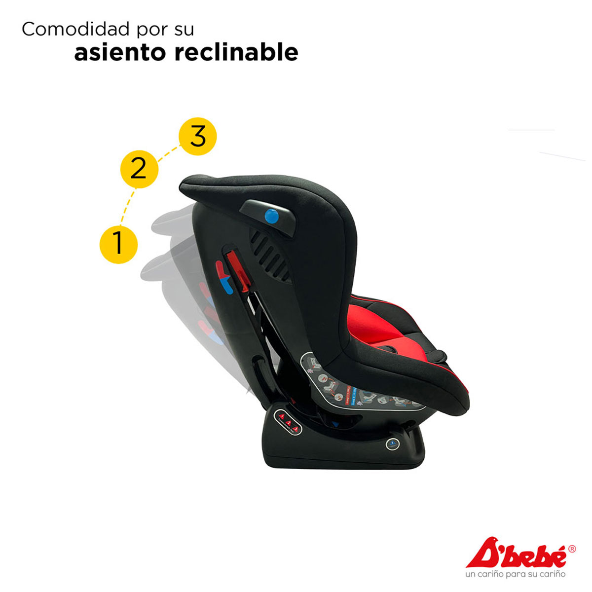 Foto 6 | Autoasiento Confort D´bebe Rojo