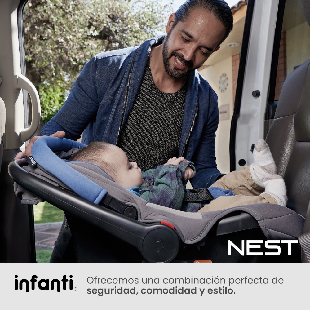 Foto 8 pulgar | Infanti Autoasiento Nest Grupo 0+ hasta 13 kg Gris/Negro