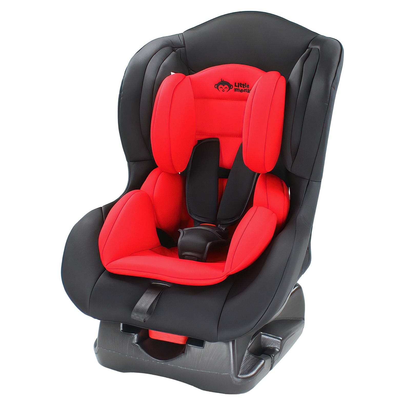 Autoasiento Bebe Little Monkey 3 Posiciones Arnés 5 Puntos Seguridad color Rojo