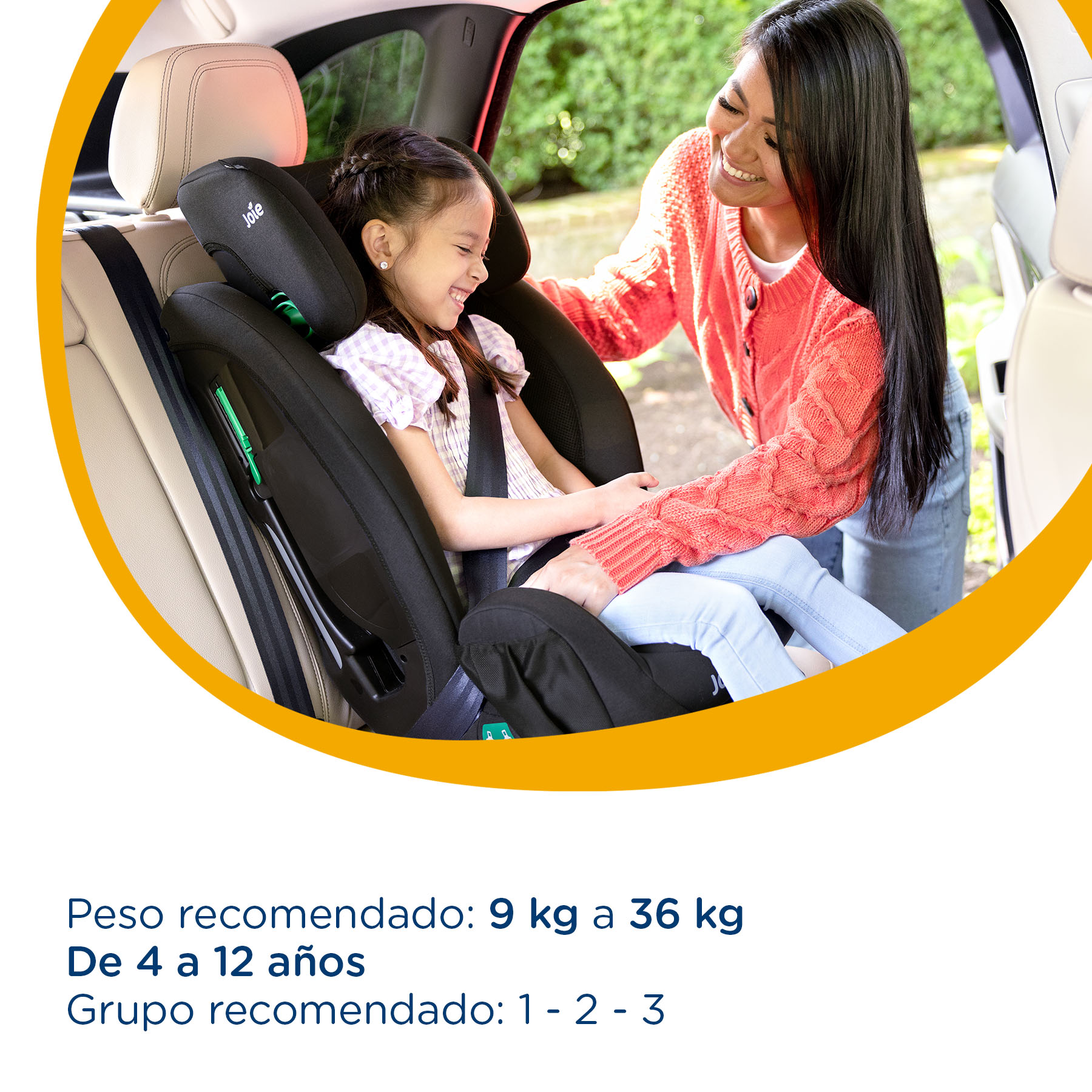 Foto 3 | Autoasiento Para Bebé Auto Joie Fortifi Coal Práctico Portátil