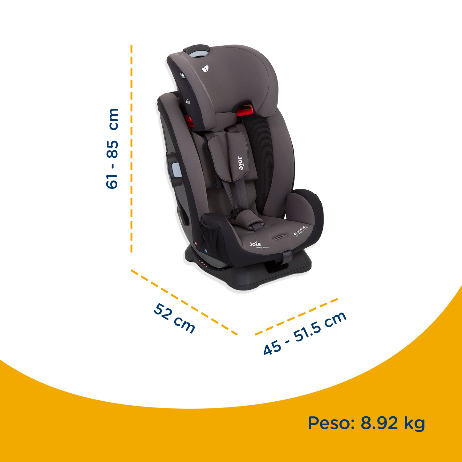 Foto 6 pulgar | Autoasiento Para Bebé Auto Joie Stage Ember Práctico Portátil