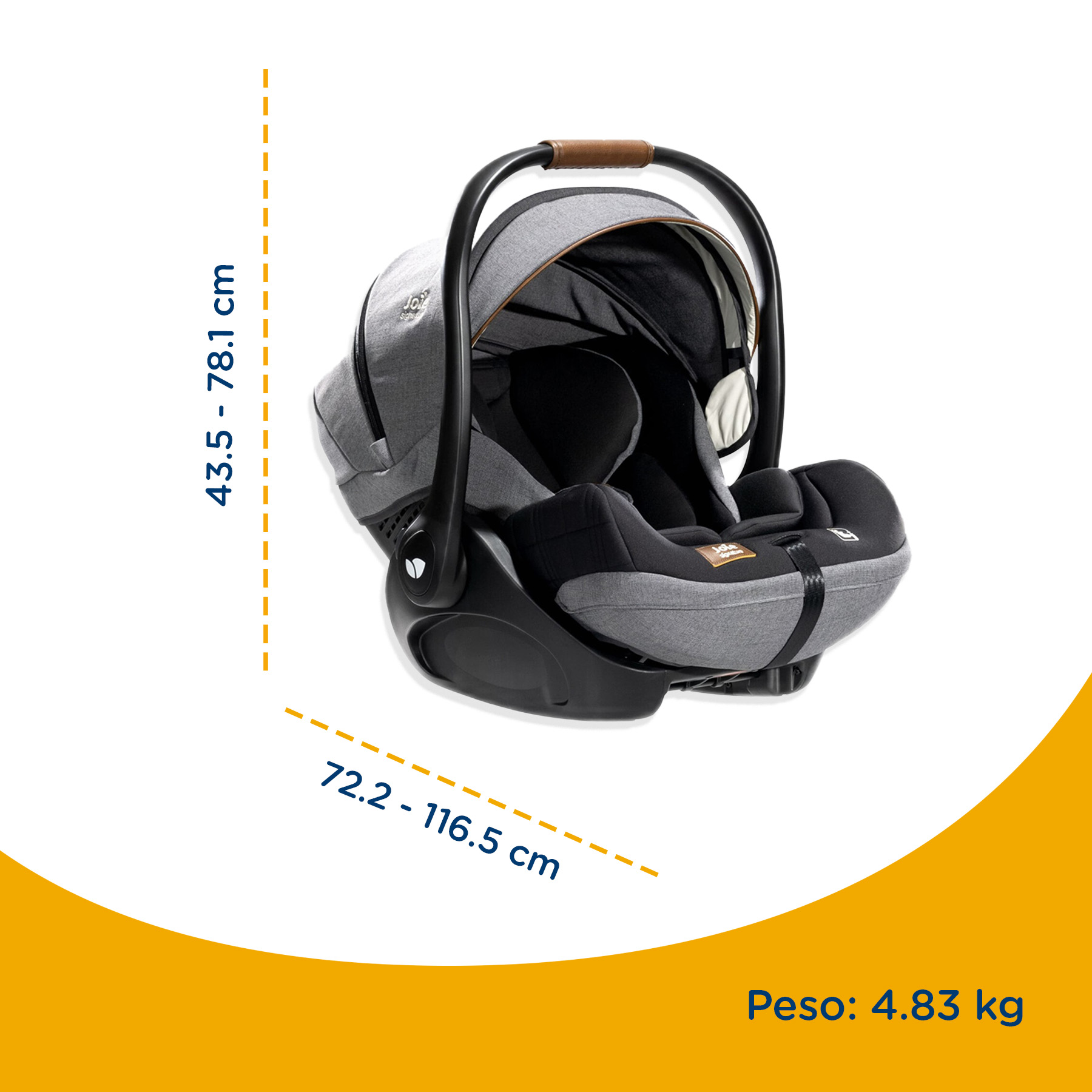 Foto 5 pulgar | Autoasiento para Bebé  Joie Ilevel i-Harbour  Carbon