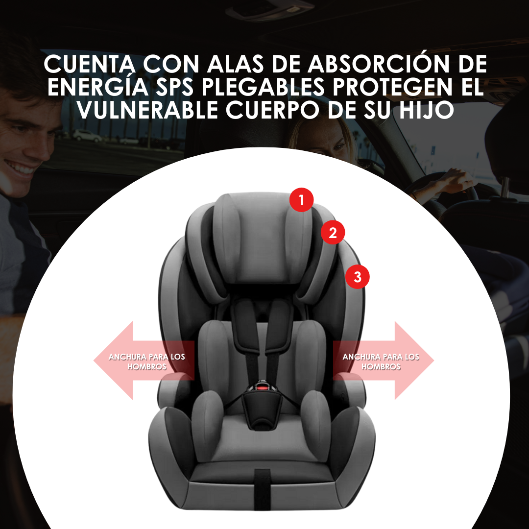 Foto 3 pulgar | Autoasiento Bebé Seguridad Silla Auto Niños Porta Bebé