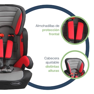 Foto 3 | Autoasiento Bebe Bebesit Suzuka Rojo Silla Seguridad para Niños