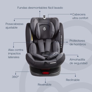 Foto 7 | Autoasiento Bebesit BBS-SIL-ARIBK color Negro