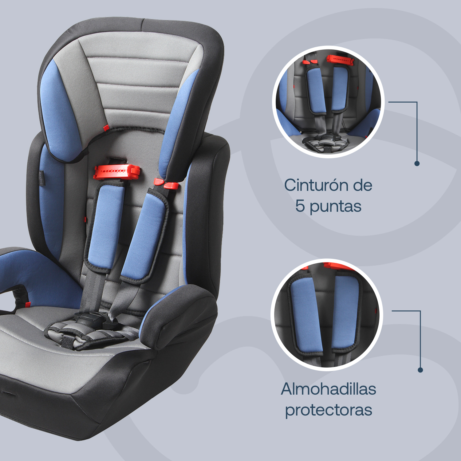 Foto 4 pulgar | Autoasiento Bebesit Bbs-Sil-suzbl Azul