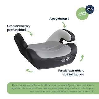 Foto 4 | Autoasiento Bebesit BBS-ALZ-BOCGR color Gris