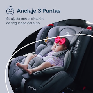 Foto 6 | Autoasiento Bebesit Aries Gris Silla para Carro