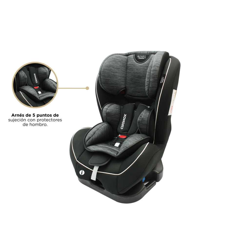 Foto 5 pulgar | Autoasiento para Bebé Lifestyle By Infanti Cronox color Gris