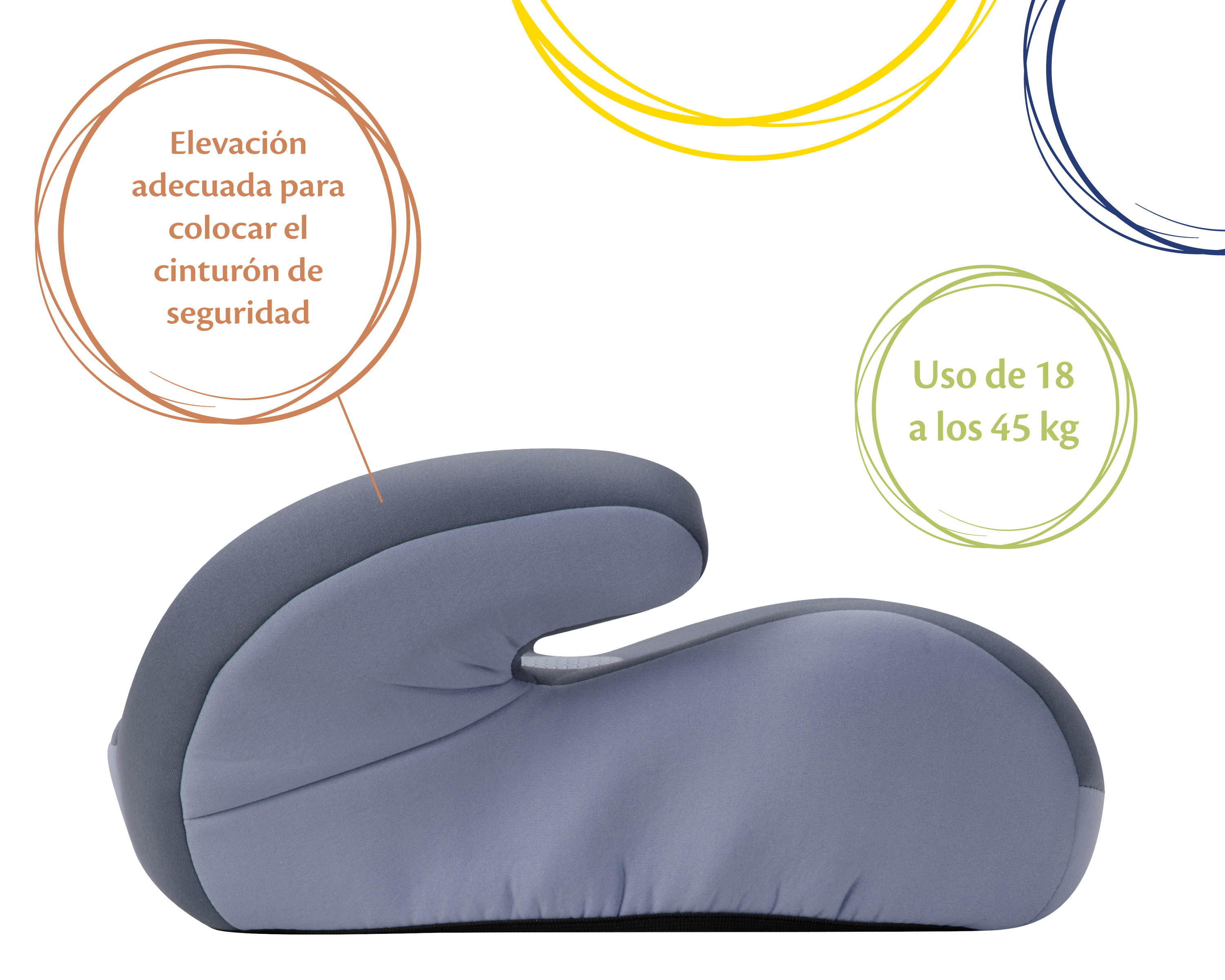 Foto 4 pulgar | Autoasiento Booster Cosco Topside color Gris