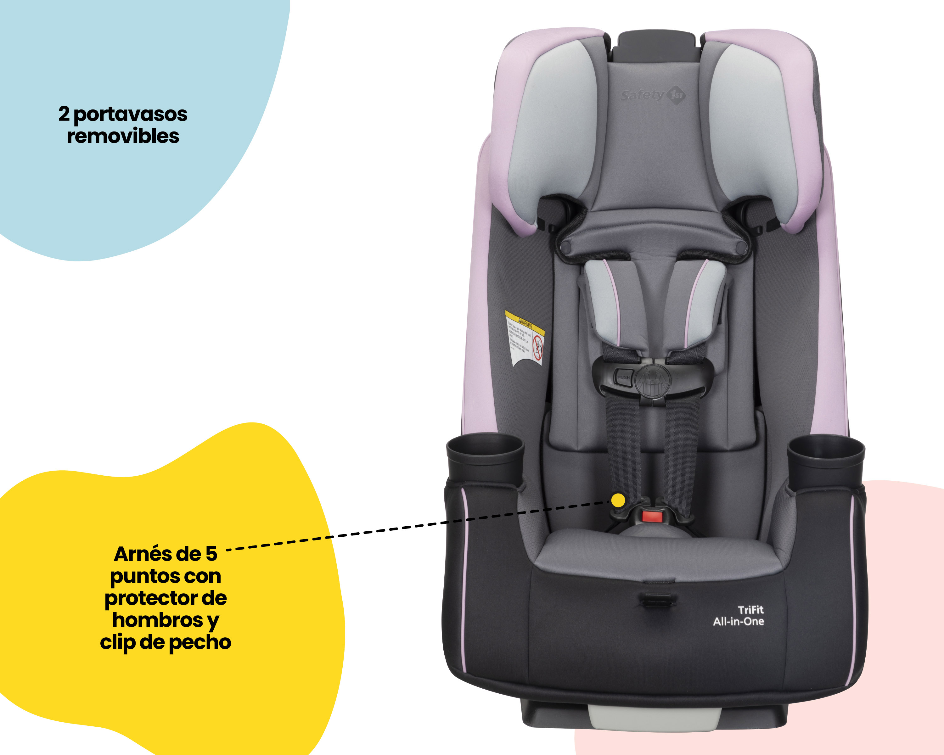 Autoasiento Convertible Safety 1st Trifit AllInOne color Púrpura