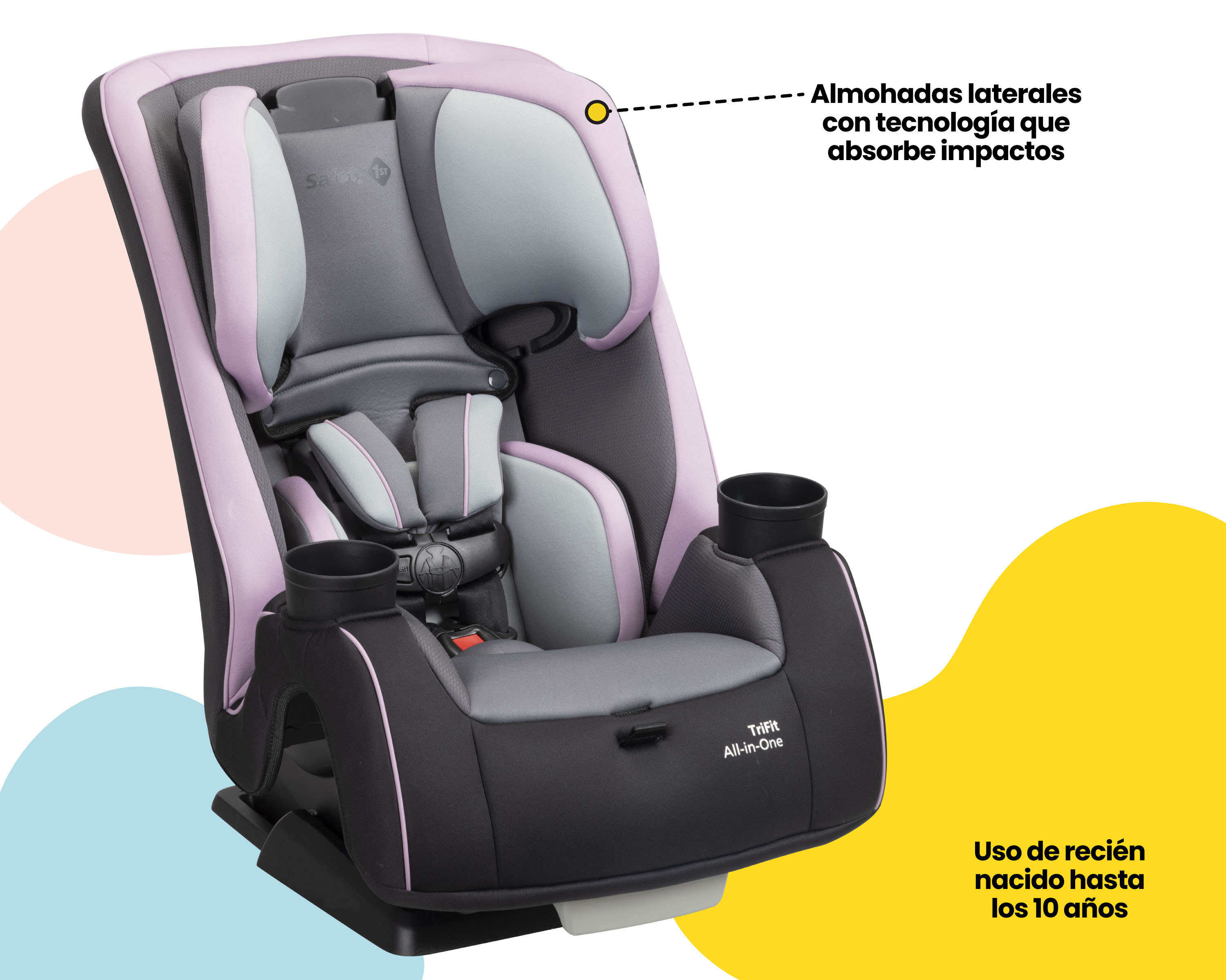 Autoasiento Convertible Safety 1st Trifit AllInOne color Púrpura