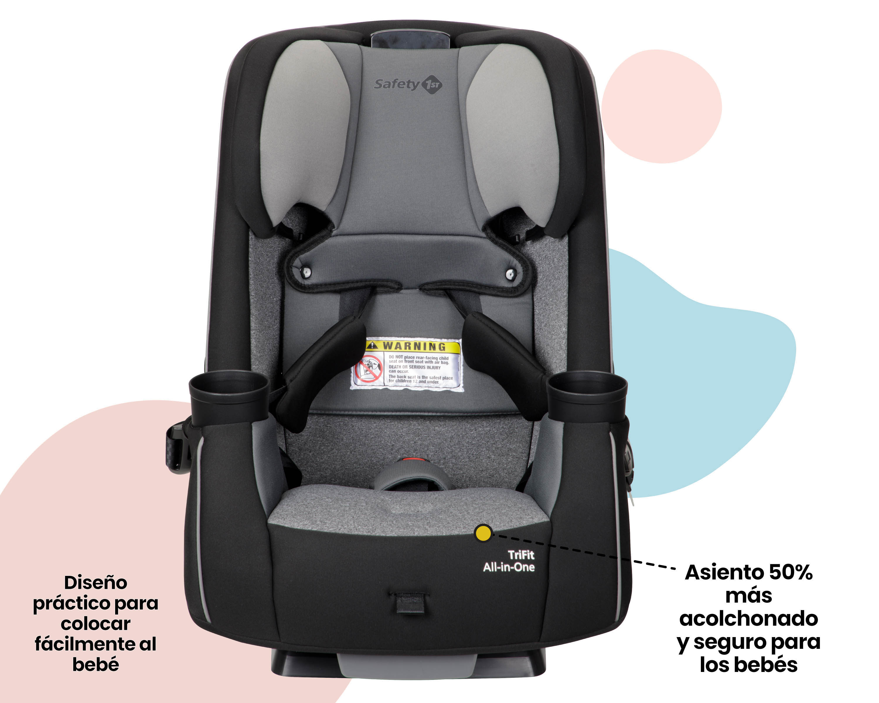 Foto 9 pulgar | Autoasiento Convertible Safety 1st Trifit All-in-one Iron Ore color Negro