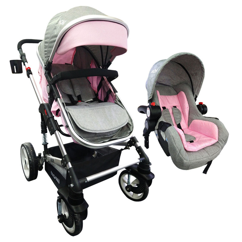 Foto 1 | Sistema de Viaje Angelin Baby con Portabebe color Rosa