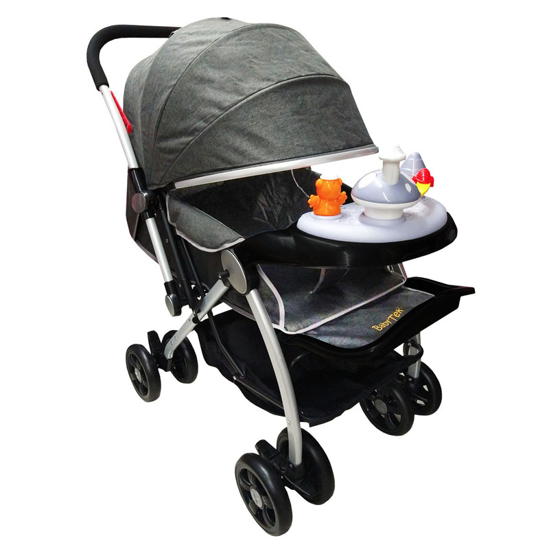 Foto 2 | Carriola Baby Tek con Asa Reversible color Gris y Juguetero