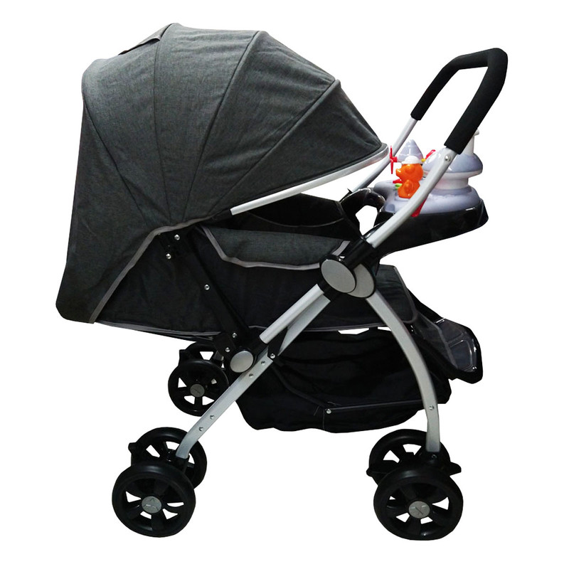 Foto 3 | Carriola Baby Tek con Asa Reversible color Gris y Juguetero