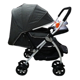 Foto 3 | Carriola Baby Tek con Asa Reversible color Gris y Juguetero