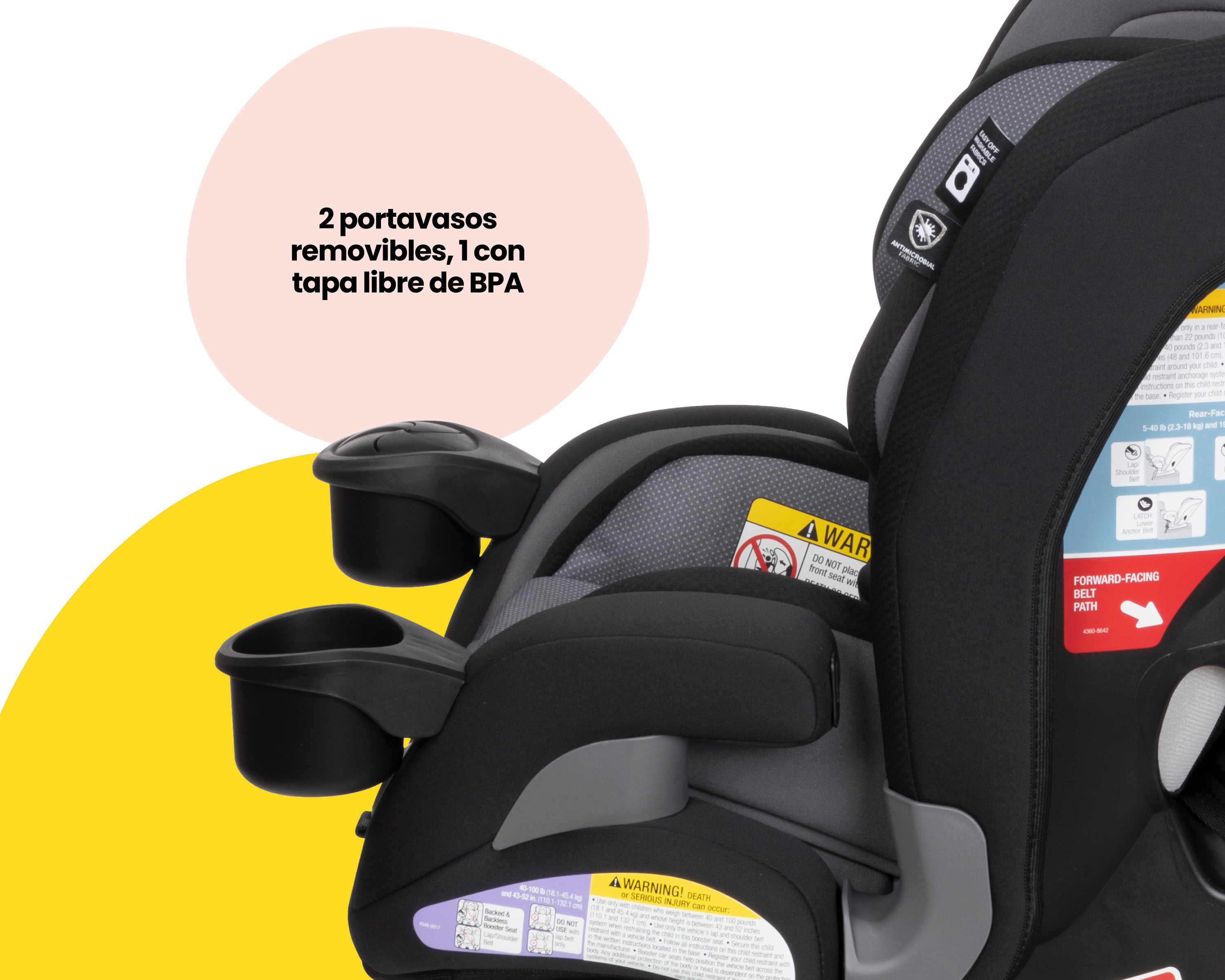 Foto 8 pulgar | Autoasiento Convertible Safety 1st Everslim 4 en 1 color Gris