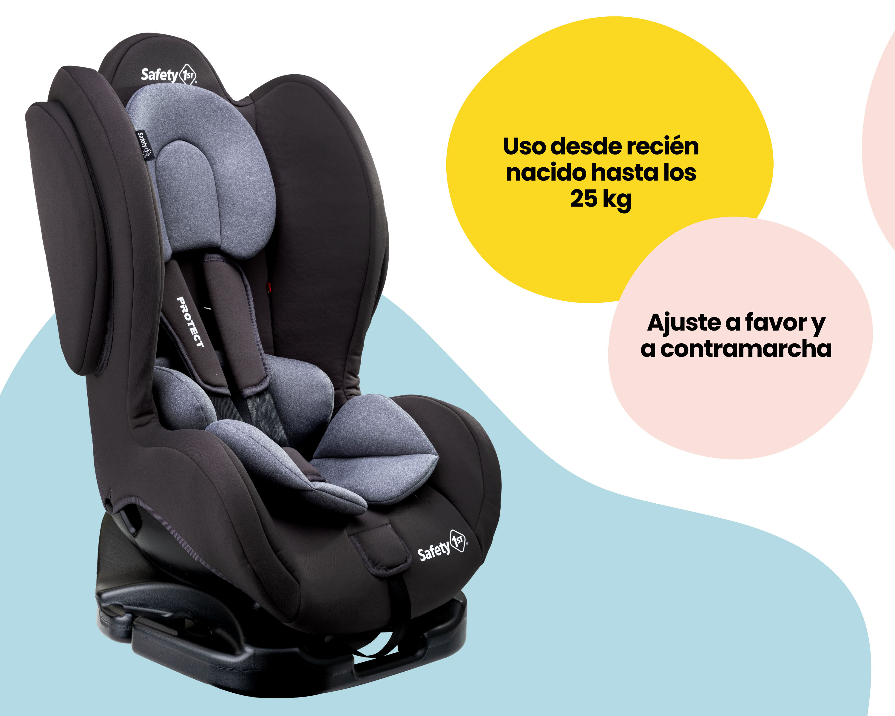 Foto 4 pulgar | Autoasiento Safety 1st Protect color Gris