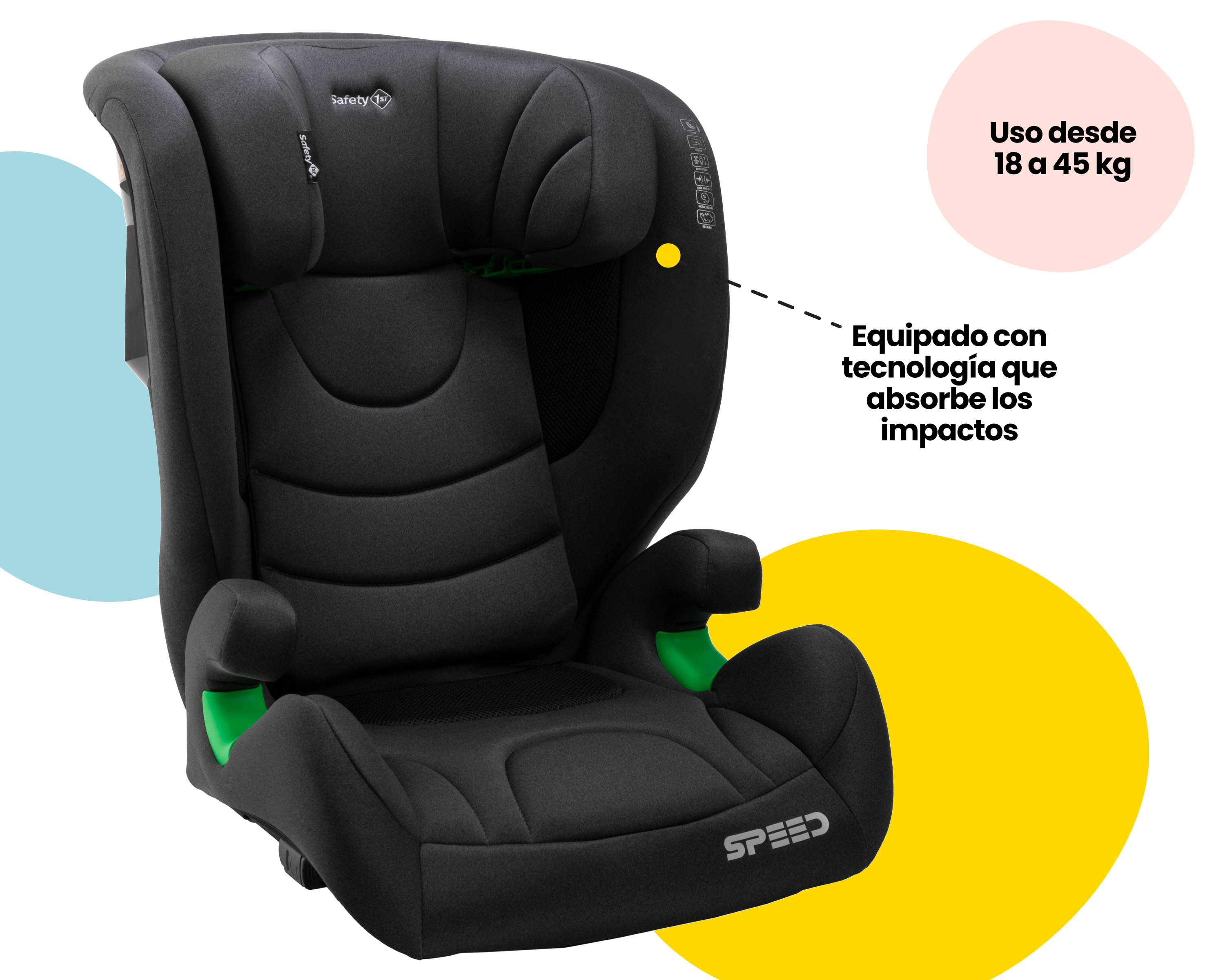 Foto 3 pulgar | Autoasiento Booster Safety 1st Speed