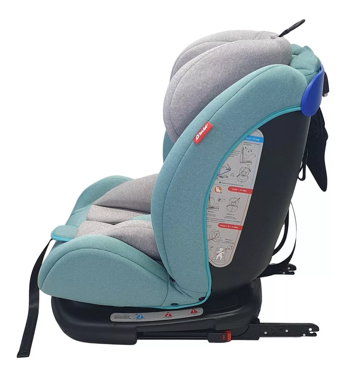 Foto 7 | Autoasiento con Isofix D'bebé Mare Travel color Verde