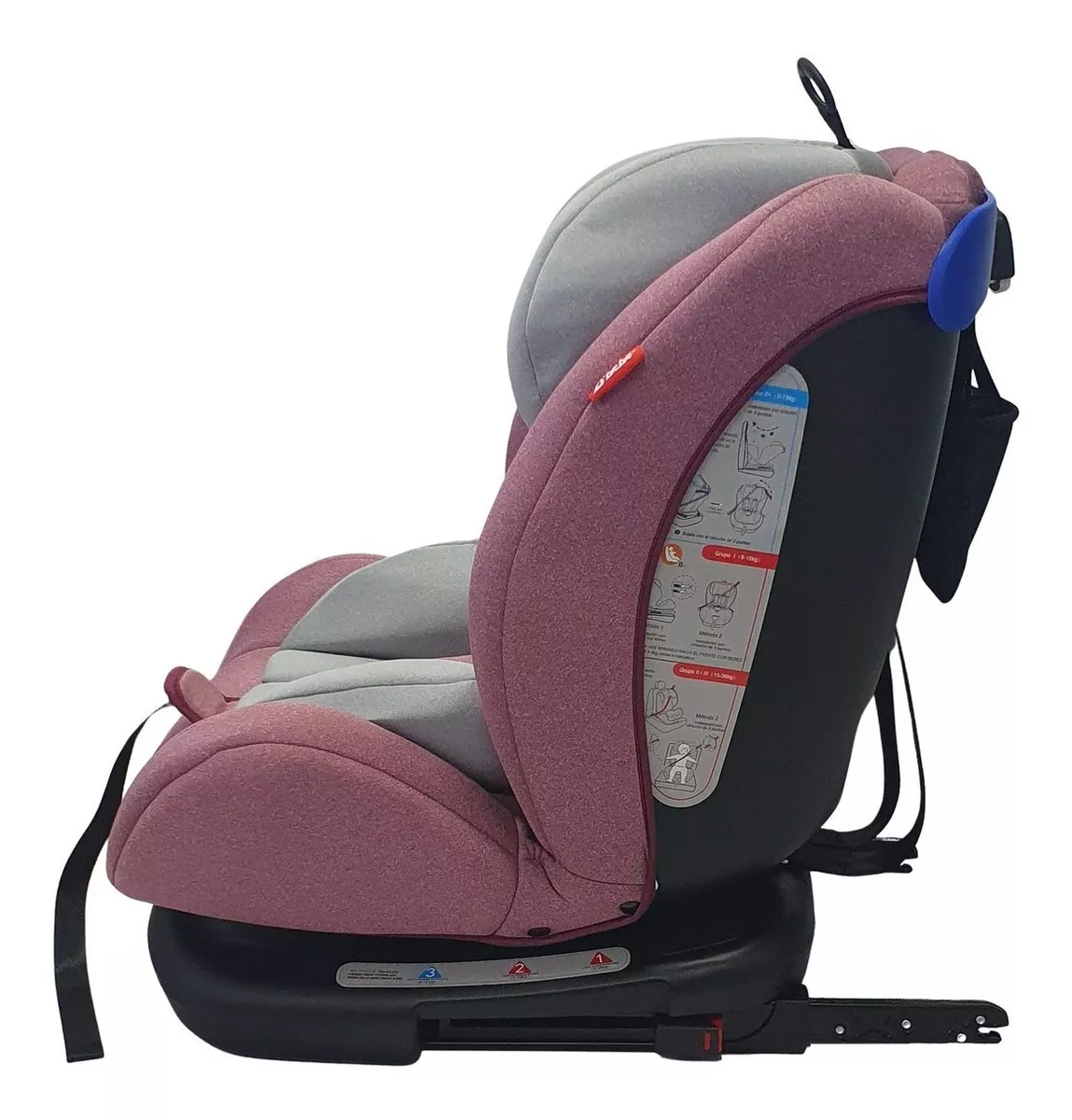 Foto 7 pulgar | Autoasiento con Isofix D'bebé Mare Travel color Rosa